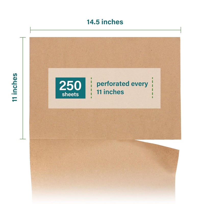 Elementree Brown Packing Paper Sheets for Moving & Shipping - 250 Count (229 Feet) - 14.5" x 11" Sheet Size - Sustainable Void Fill Packaging Made in the USA - Kraft Paper Thickness (00923) - Image 2